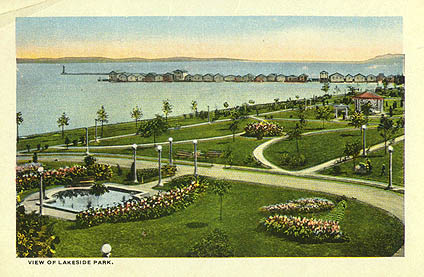 View of Lakeside Park, Geneva, NY